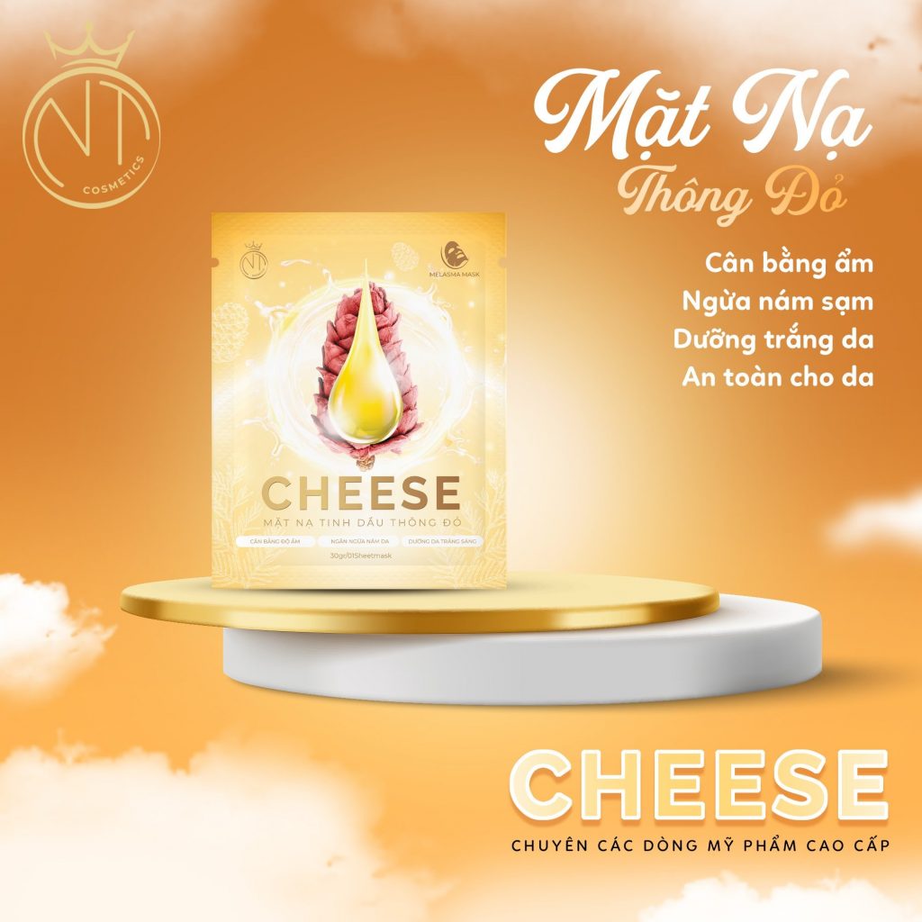 Mặt nạ Cheese dùng làm mặt nạ dưỡng da