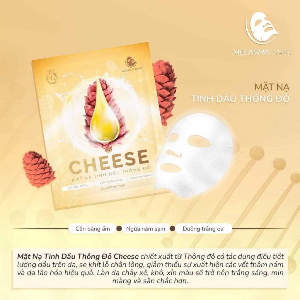 Mặt nạ Cheese dùng làm mặt nạ ngủ