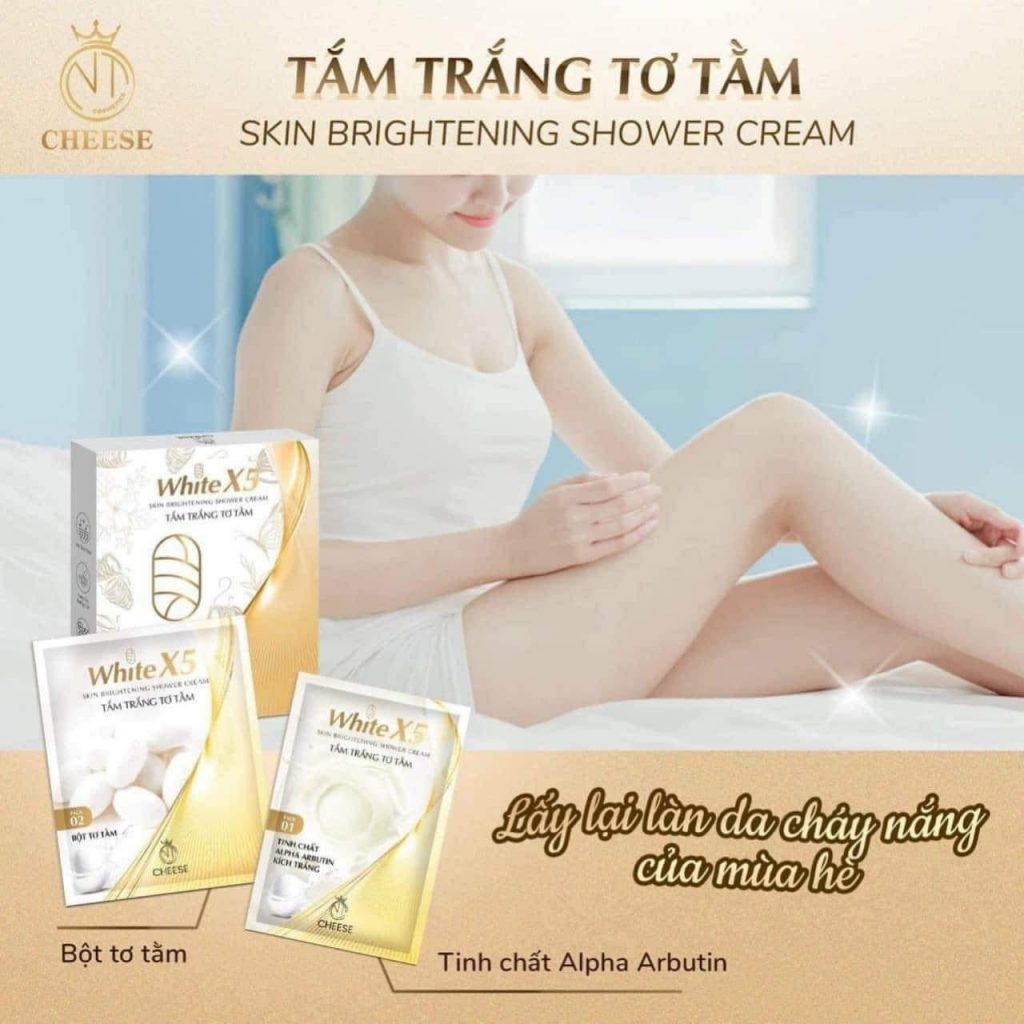 Siêu phẩm tắm trắng tơ tằm x5