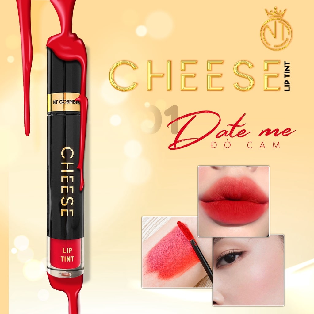 Son Cheese #01 Đỏ Cam lip tint